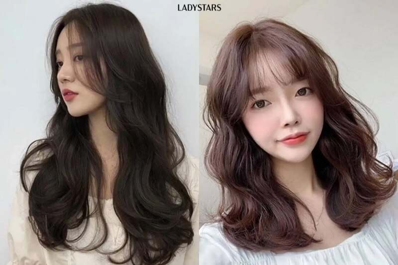 Tóc xoăn tuổi trung niên phồng nhẹ nhàng