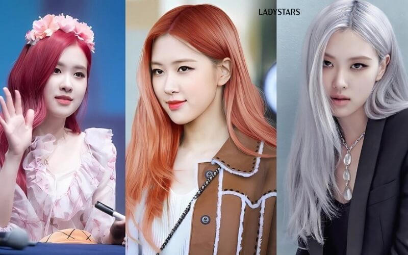 Tóc Rosé nhuộm màu sáng