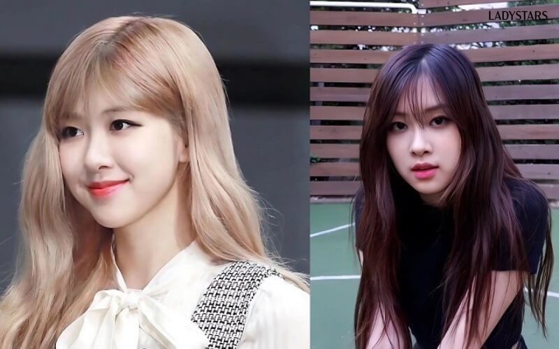 Tóc Rosé để mái