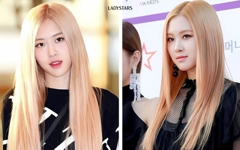Tóc Rosé thẳng truyền thống