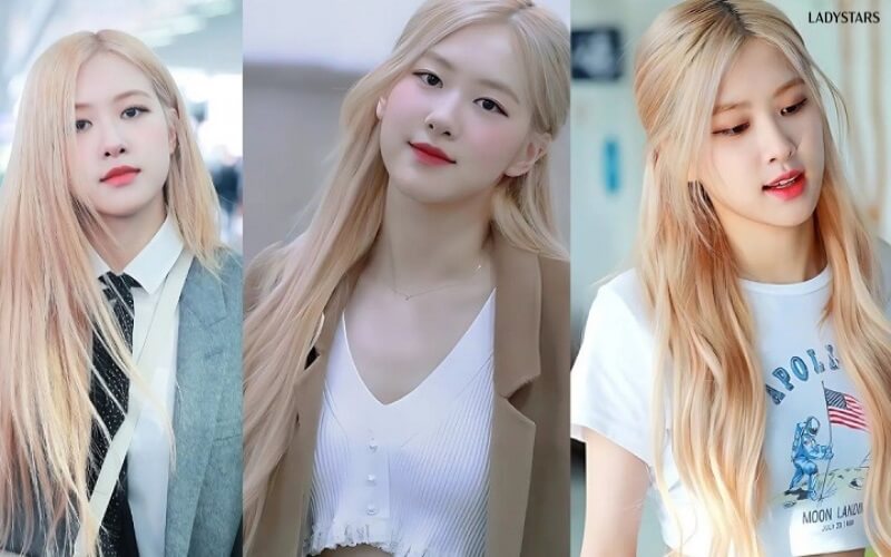 Tóc Rosé nhuộm vàng