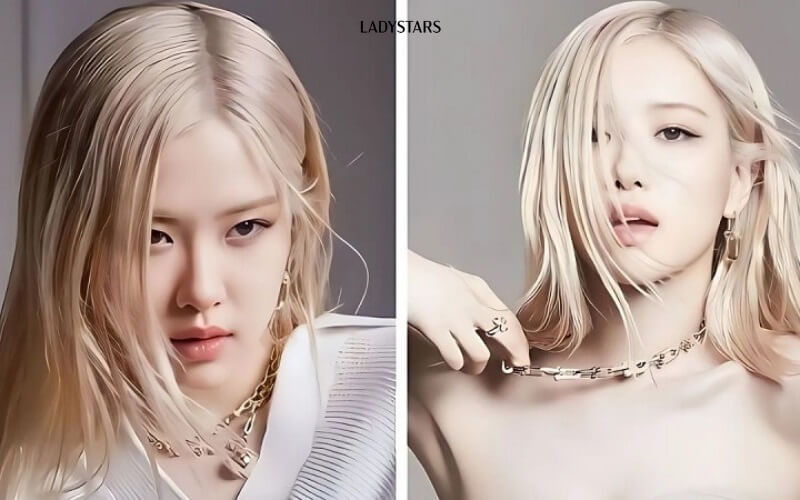 Tóc Rosé ngắn ngang vai