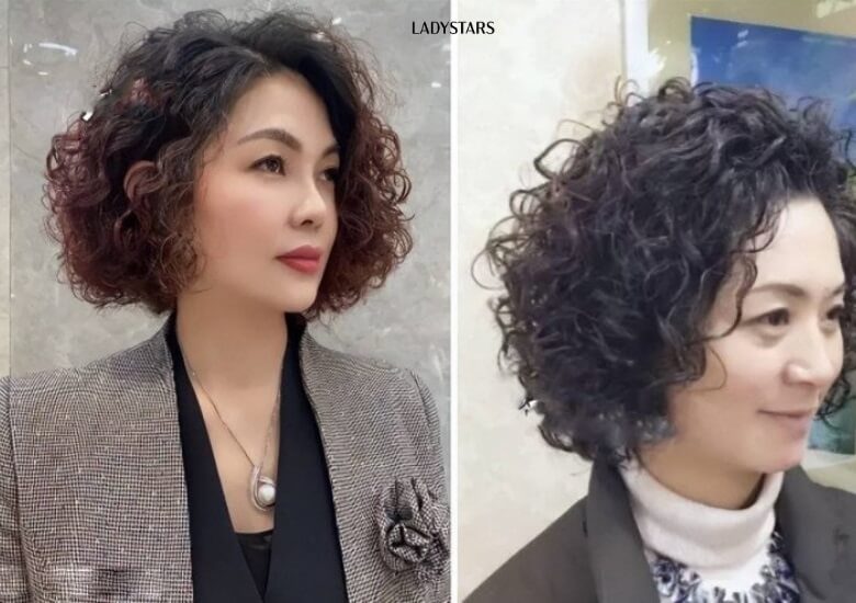 Tóc xoăn mì tôm cho phụ nữ U60 cá tính