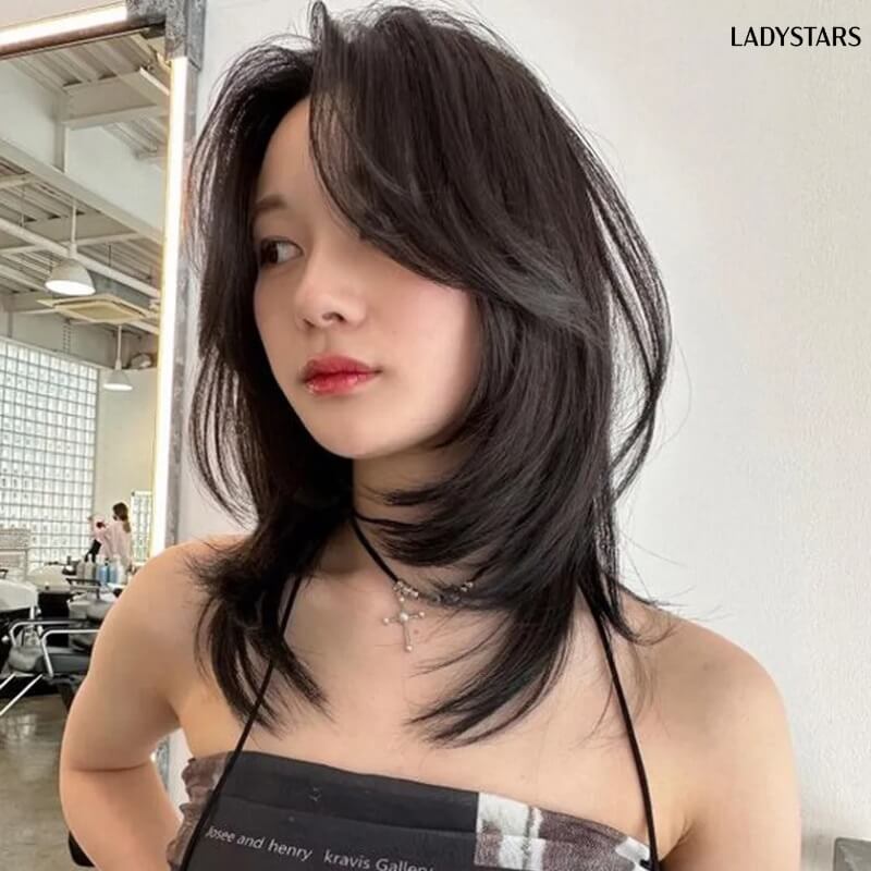 Tóc ép cụp tầng cao
