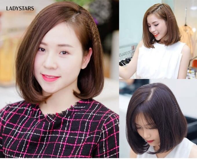 Tóc ép cụp mái xéo