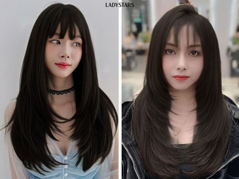 Tóc ép cụp đuôi