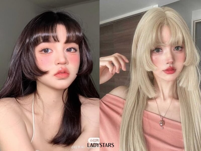 Tóc giả Cosplay mái Hime kiểu Nhật