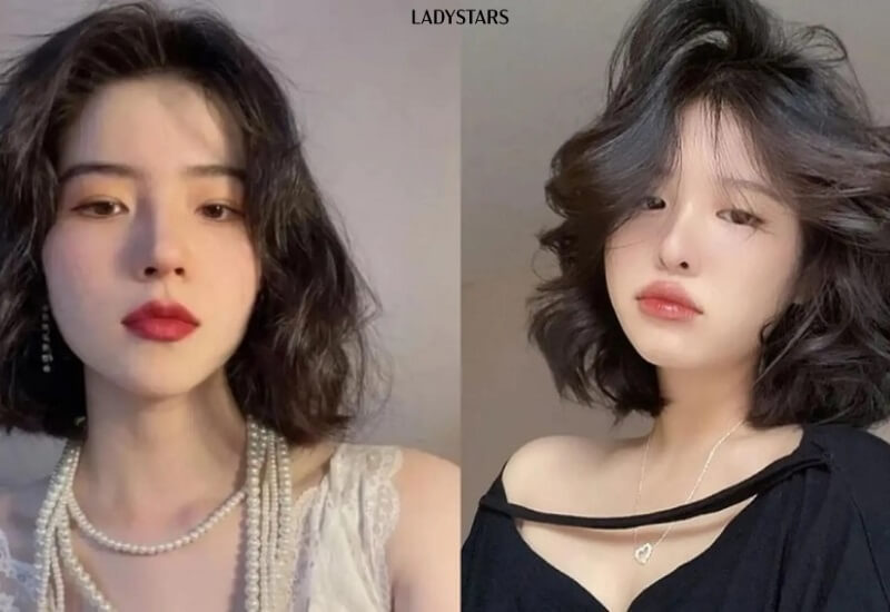 Tóc ngắn uốn cong đuôi kiểu Trung Quốc