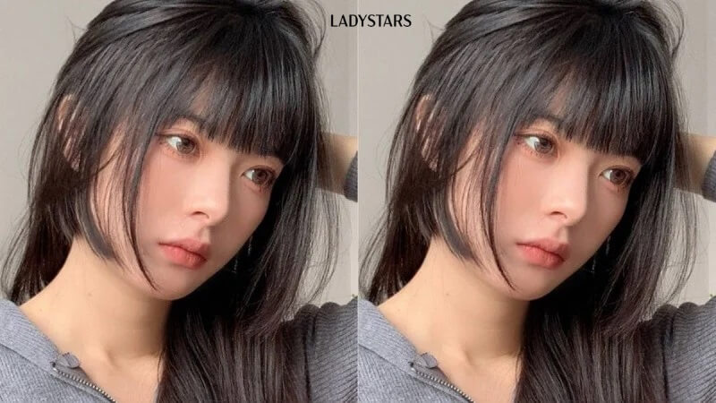 Tóc mái đẹp kiểu Hime