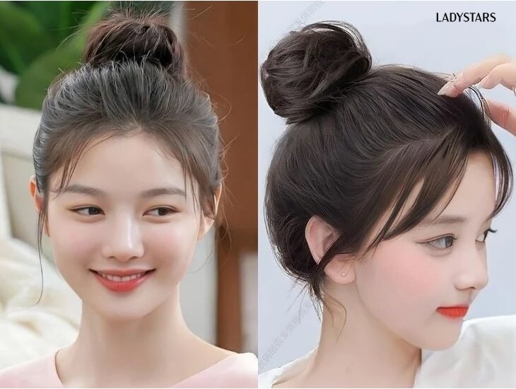Kiểu tóc búi cao gọn