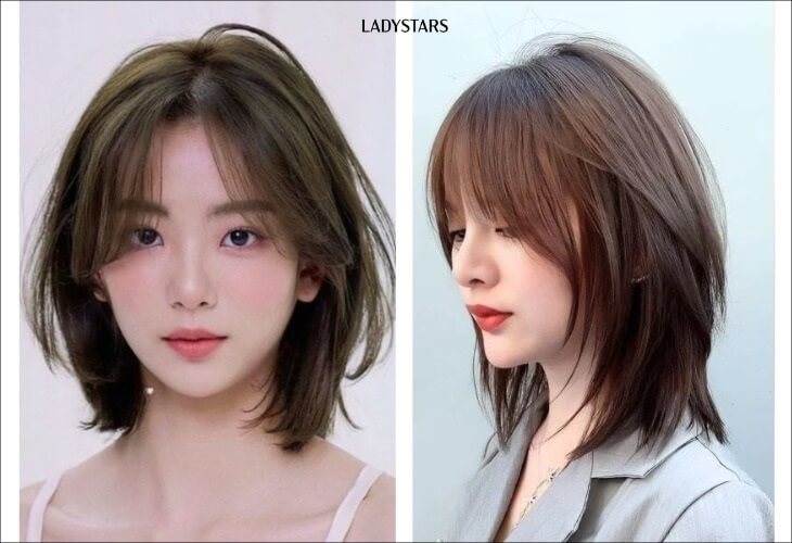 Tóc ngắn cho nữ tóc mỏng xẹp phong cách Nhật