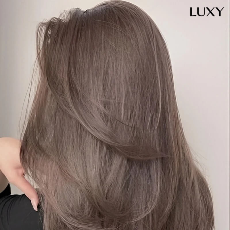 Tóc nâu tây ánh khói hạt dẻ