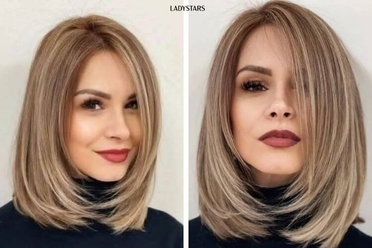 Tóc ngắn mái lệch mới mẻ