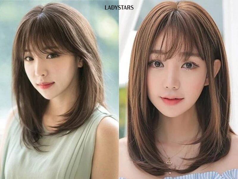Kiểu tóc duỗi phồng cụp đuôi