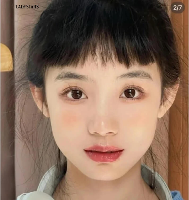 Kiểu tóc lỡ mái ngố
