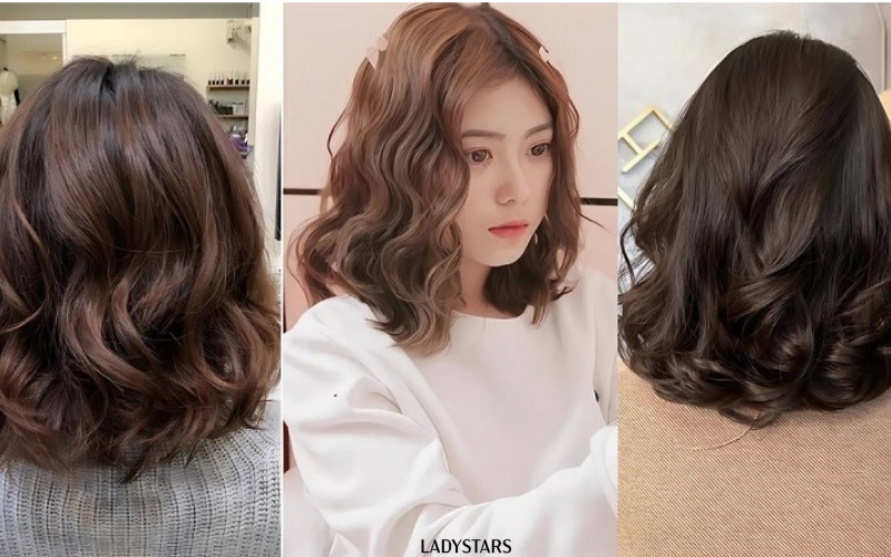 Tóc xoăn sóng lửng cho tuổi 40