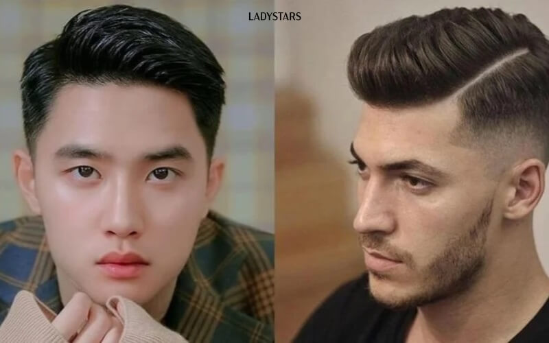 Tóc side part low fade