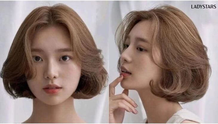 Tóc tém Hàn Quốc uốn gợn sóng